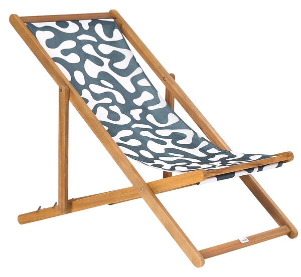 Sada 2 náhradních potahů na lehátko ANZIO/AVELLINO 113 x 44 cm Černá