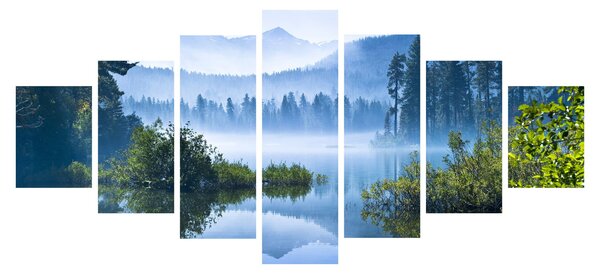 Obraz horského jezera (210x100 cm)