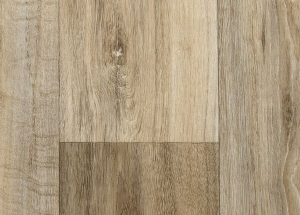 Breno PVC PURETEX Lime Oak 169M – hnědé dřevo, šíře 400 cm