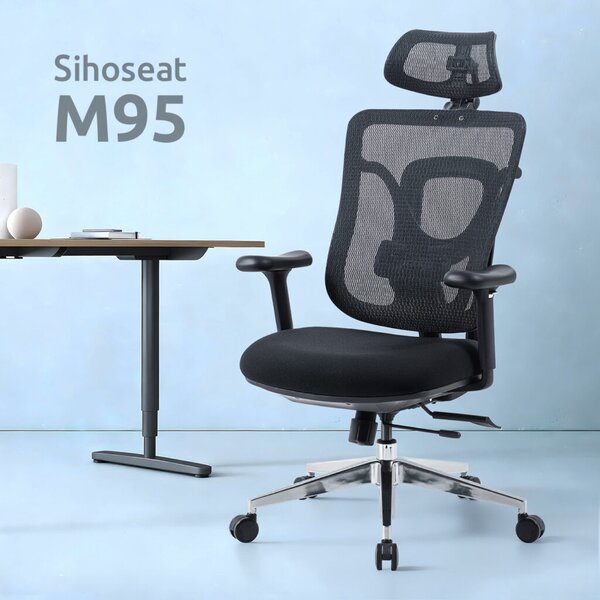 SIHOSEAT kancelářská židle M95B, černá