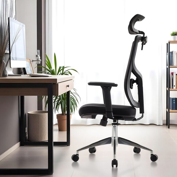 SIHOSEAT kancelářská židle M87B, černá