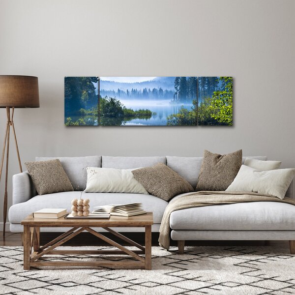 Obraz horského jezera (170x50 cm)