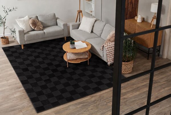 Koberec AURA EB112 černý / antracit