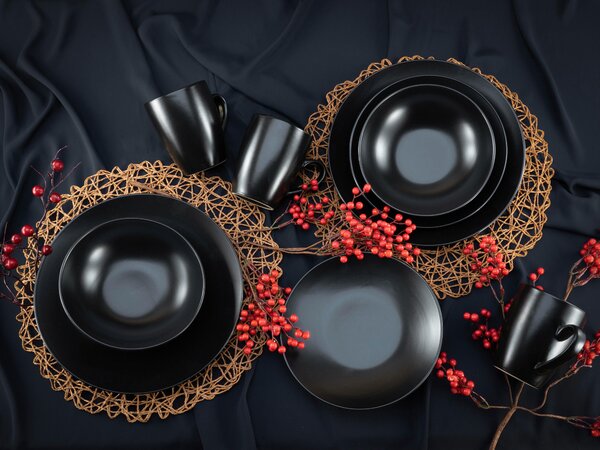 KOMBINOVANÁ SOUPRAVA, 16dílné, kamenina Creatable - Online Only nádobí, Online Only