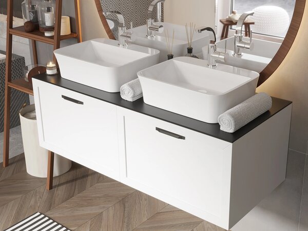 Besco Deskové umyvadlo z litého mramoru Assos S-Line UM D 51x41x15 cm, bez otvoru pro baterii