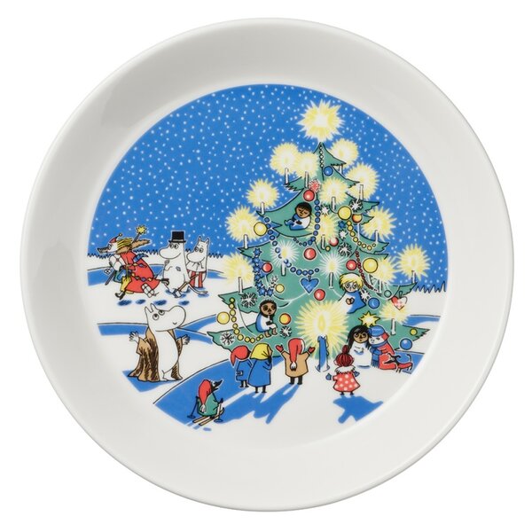 Arabia Set talířů Moomin Drawing & Christmas 19cm, 2ks