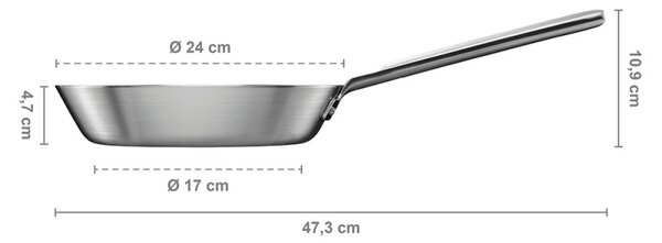Fiskars Nerezová pánev Norden Steel 24cm