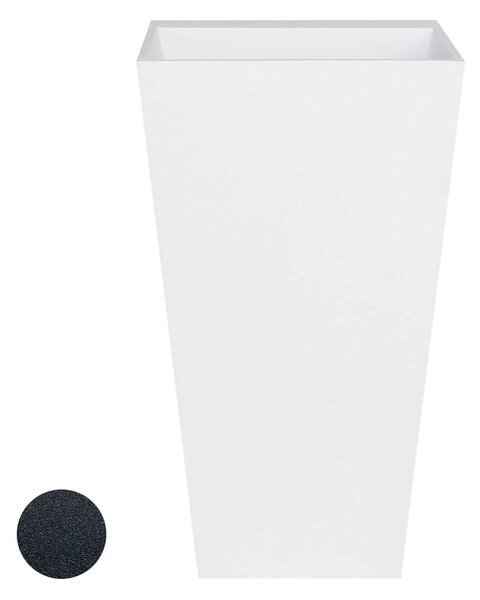 Besco Volně stojící umyvadlo z litého mramoru Vera Glam G UM VS 50x42x85 cm, bez otvoru pro baterii