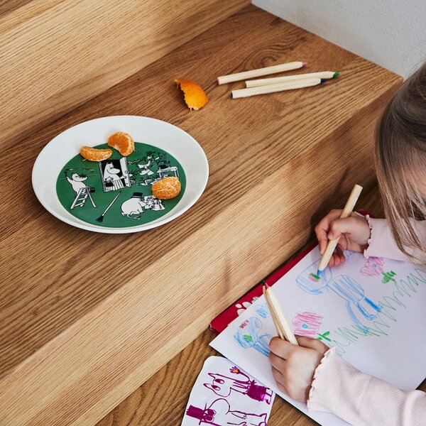 Arabia Set talířů Moomin Drawing & Christmas 19cm, 2ks