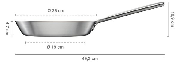 Fiskars Nerezová pánev Norden Steel 26cm, Thermium
