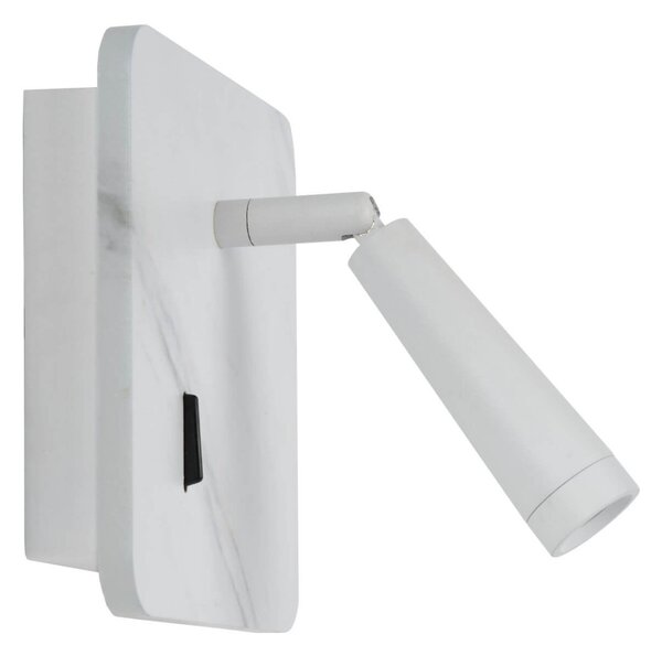 Lucide 77282/03/31 LED nástěnná lampička Oregon 1x3W | 230lm | 3000K - s vypínačem, bílé