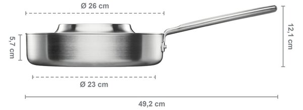 Nerezová pánev s pokličkou Norden Steel 26cm, Thermium
