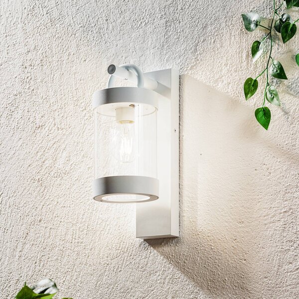 Trio Lighting Venkovní nástěnné Sambesi senzor soumraku, bílá, Bílá / opál, Hliník, Moderní, Lucerna