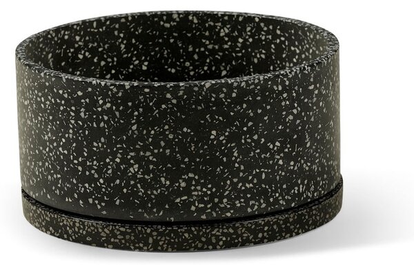 Sada dvou tmavě šedých květináčů Bonami Selection Terrazzo