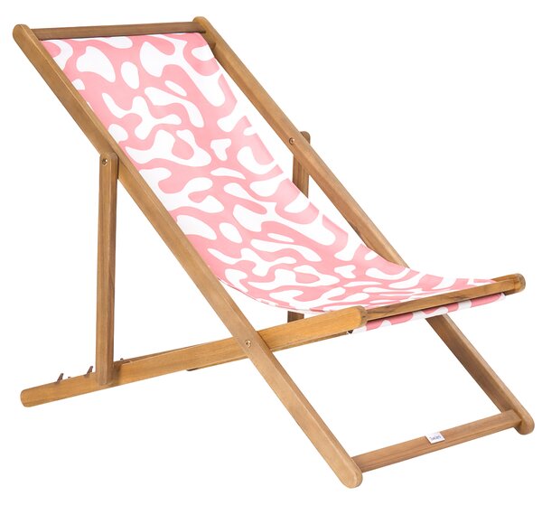 Sada 2 náhradních potahů na lehátko ANZIO/AVELLINO 113 x 44 cm Růžová