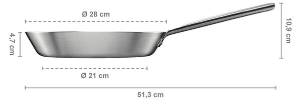 Fiskars Nerezová pánev Norden Steel 28cm