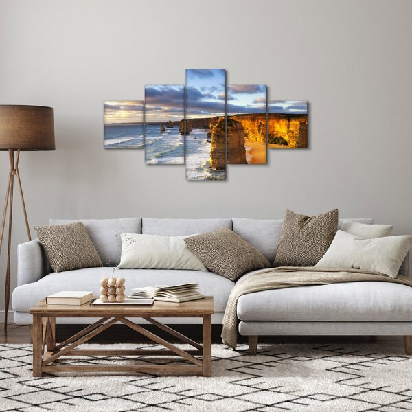 Obraz mořských útesů (125x70 cm)