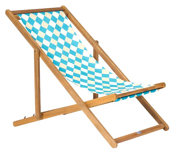 Sada 2 náhradních potahů na lehátko ANZIO/AVELLINO 113 x 44 cm Modrá