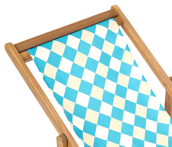Sada 2 náhradních potahů na lehátko ANZIO/AVELLINO 113 x 44 cm Modrá