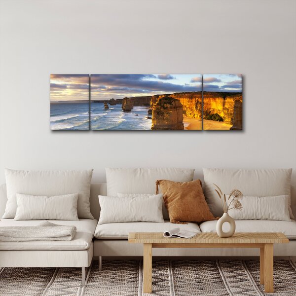 Obraz mořských útesů (170x50 cm)