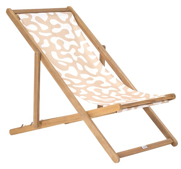 Sada 2 náhradních potahů na lehátko ANZIO/AVELLINO 113 x 44 cm Béžová