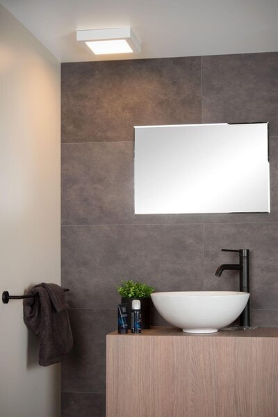 Lucide 28117/22/31 LED přisazené stropní svítidlo Brice 1x22W | 1186lm | 3000K | IP44 - stmívatelné, do koupelny