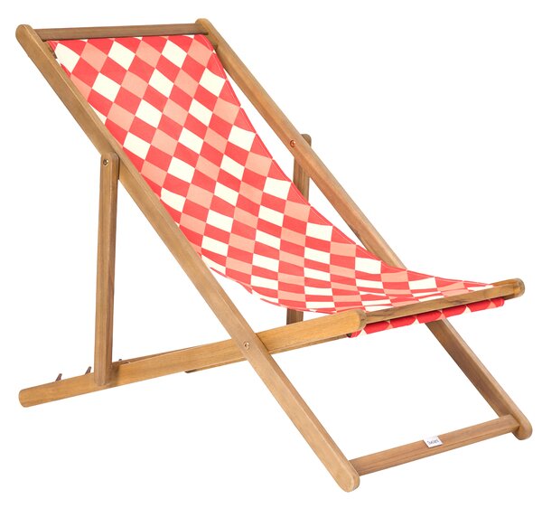 Sada 2 náhradních potahů na lehátko ANZIO/AVELLINO 113 x 44 cm Červená