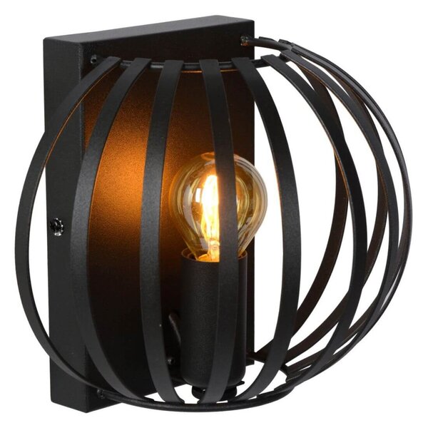 Lucide 78274/01/30 nástěnná lampa Manuela 1x40W | E14 - černá, kov, stmívatelná