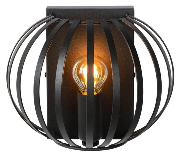 Lucide 78274/01/30 nástěnná lampa Manuela 1x40W | E14 - černá, kov, stmívatelná