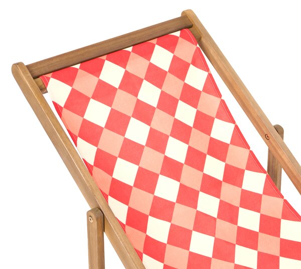 Sada 2 náhradních potahů na lehátko ANZIO/AVELLINO 113 x 44 cm Červená