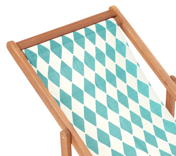 Sada 2 náhradních potahů na lehátko ANZIO/AVELLINO 113 x 44 cm Tyrkysová