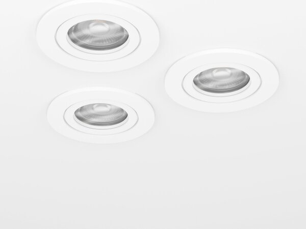 Eglo 902262 - SADA 3x LED Podhledové bodové svítidlo BARRANCO LED/4,8W/230V bílá