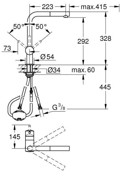 GROHE 32168DC0 - Dřezová baterie A nerez