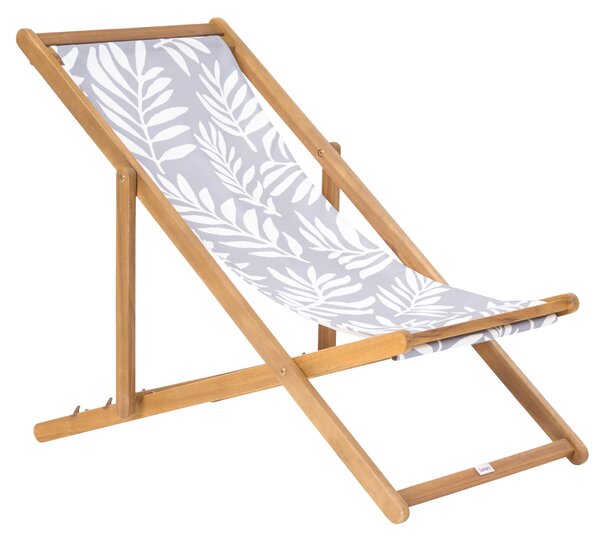 Sada 2 náhradních potahů na lehátko ANZIO/AVELLINO 113 x 44 cm Šedá