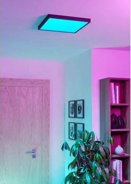 Eglo 901728 -LED RGBW Stm. kou. st. sv. FUEVA-Z LED/17,8W/230V 39cm IP44 černá