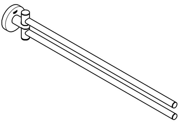 GROHE 40371DL1 - Držák na ručníky ESSENTIALS 439 mm bronzová