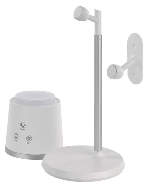 EMOS Bílá LED stolní nabíjecí magnetická lampa Abbie 4v1 6W Z7636W