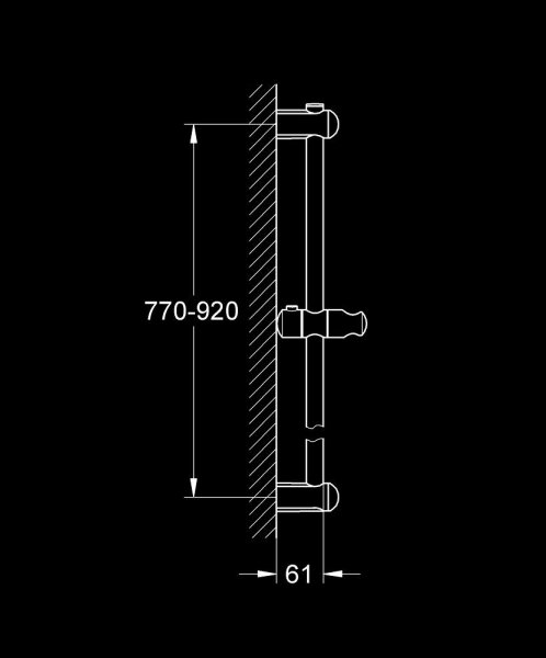 GROHE 27500000 - Sprchová tyč EUPHORIA 900 mm lesklý chrom