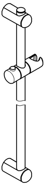 GROHE 27499000 - Sprchová tyč EUPHORIA 600 mm lesklý chrom