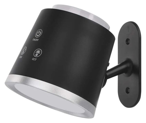 EMOS Černá LED stolní nabíjecí magnetická lampa Abbie 4v1 6W Z7636B