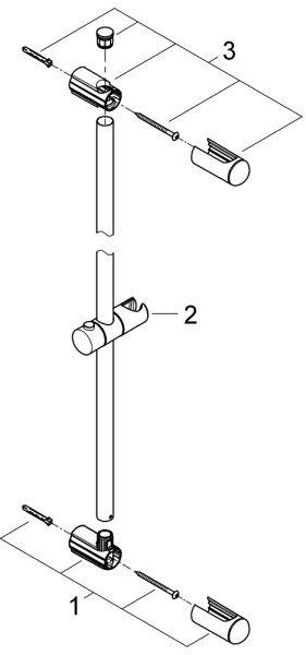 GROHE 27500000 - Sprchová tyč EUPHORIA 900 mm lesklý chrom