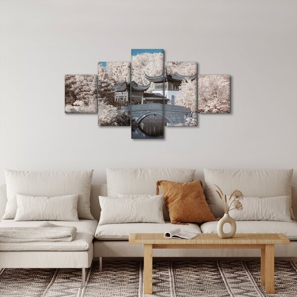Obraz - Rozkvetlé stromy v Asii (125x70 cm)