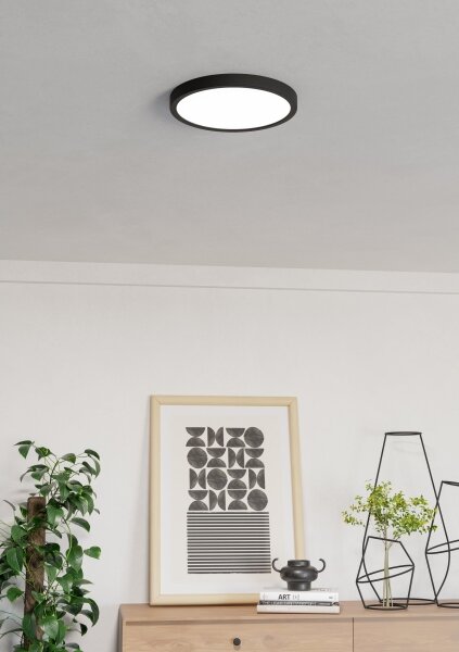 Eglo 901373 -LED RGBW Stm. kou. st. sv. FUEVA-Z LED/14,3W/230V 27,8cm IP44 černá