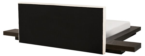 LED postel Buklé ZEN 160 x 200 cm LED Tmavý jasan