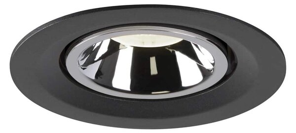 LA 1005965X VÝPRODEJ VZORKU - NUMINOS® GIMBLE M zápustné stropní svítidlo černé/chrom 4000 K 55° - BIG WHITE (SLV)