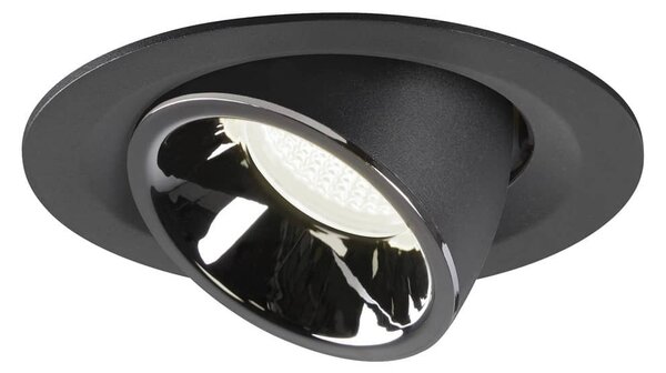 LA 1005965X VÝPRODEJ VZORKU - NUMINOS® GIMBLE M zápustné stropní svítidlo černé/chrom 4000 K 55° - BIG WHITE (SLV)