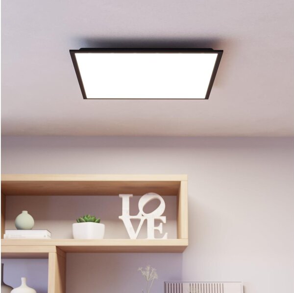 Eglo 901507-LED RGBW Stm. přisazený panel MORADILLO-Z LED/33W/230V 60x60cm černá