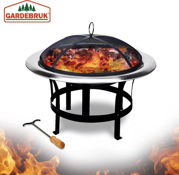 Deuba Ohniště z nerezavějící oceli Ø75 cm