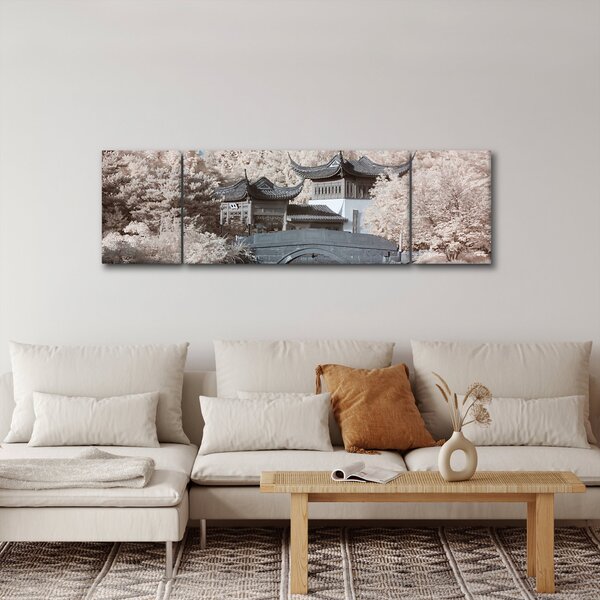 Obraz - Rozkvetlé stromy v Asii (170x50 cm)