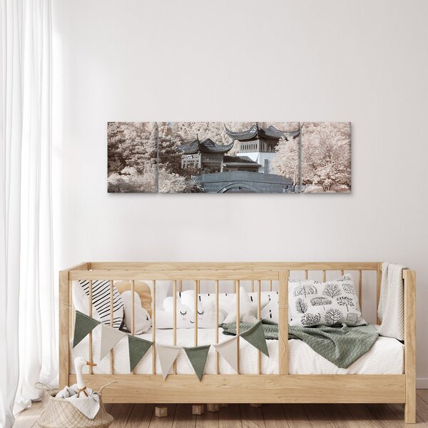 Obraz - Rozkvetlé stromy v Asii (170x50 cm)
